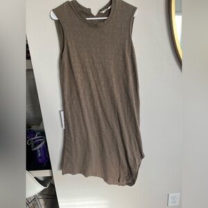 Wilt Gray Asymmetrical Shirt Dress